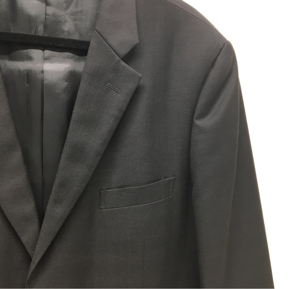 Loro Piana John Notdstrom 100% Wool Suit Jacket Blazer Black 46R - Picture 6 of 17